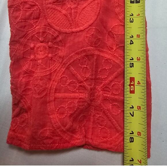 Chico's Promenade Embroidered Top in Hibiscus 3/4 Sleeve Size 3 - XL - 16 - Picture 11 of 11